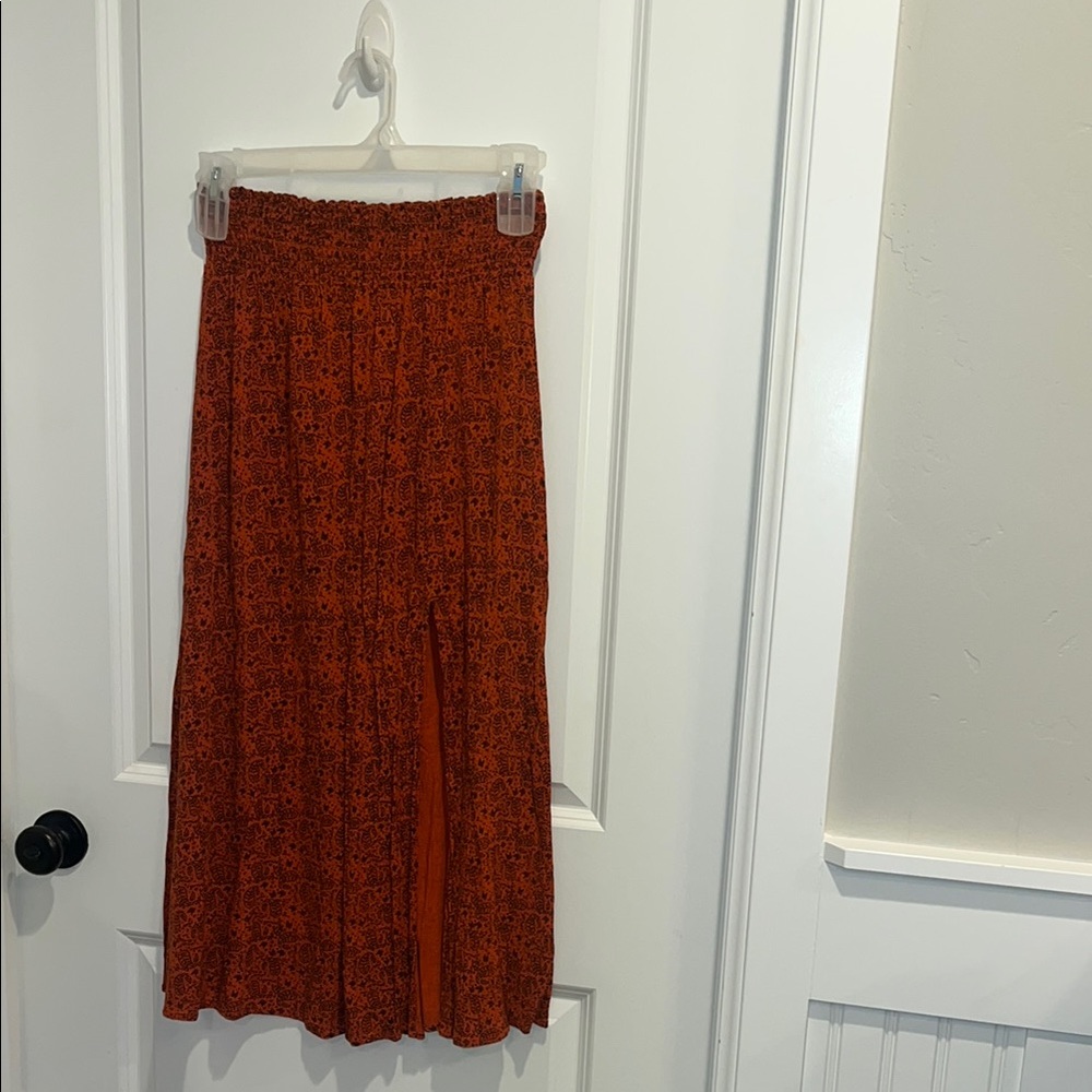 Urban Outfitters Brown Pleated Maxi Skirt Resort Wear
